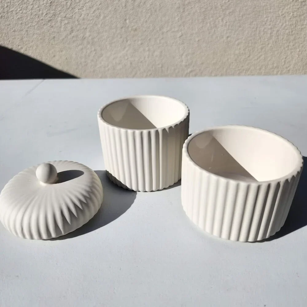 New 3 Piece Bathroom Canisters Containers Storage Canister Toiletries Personal H
